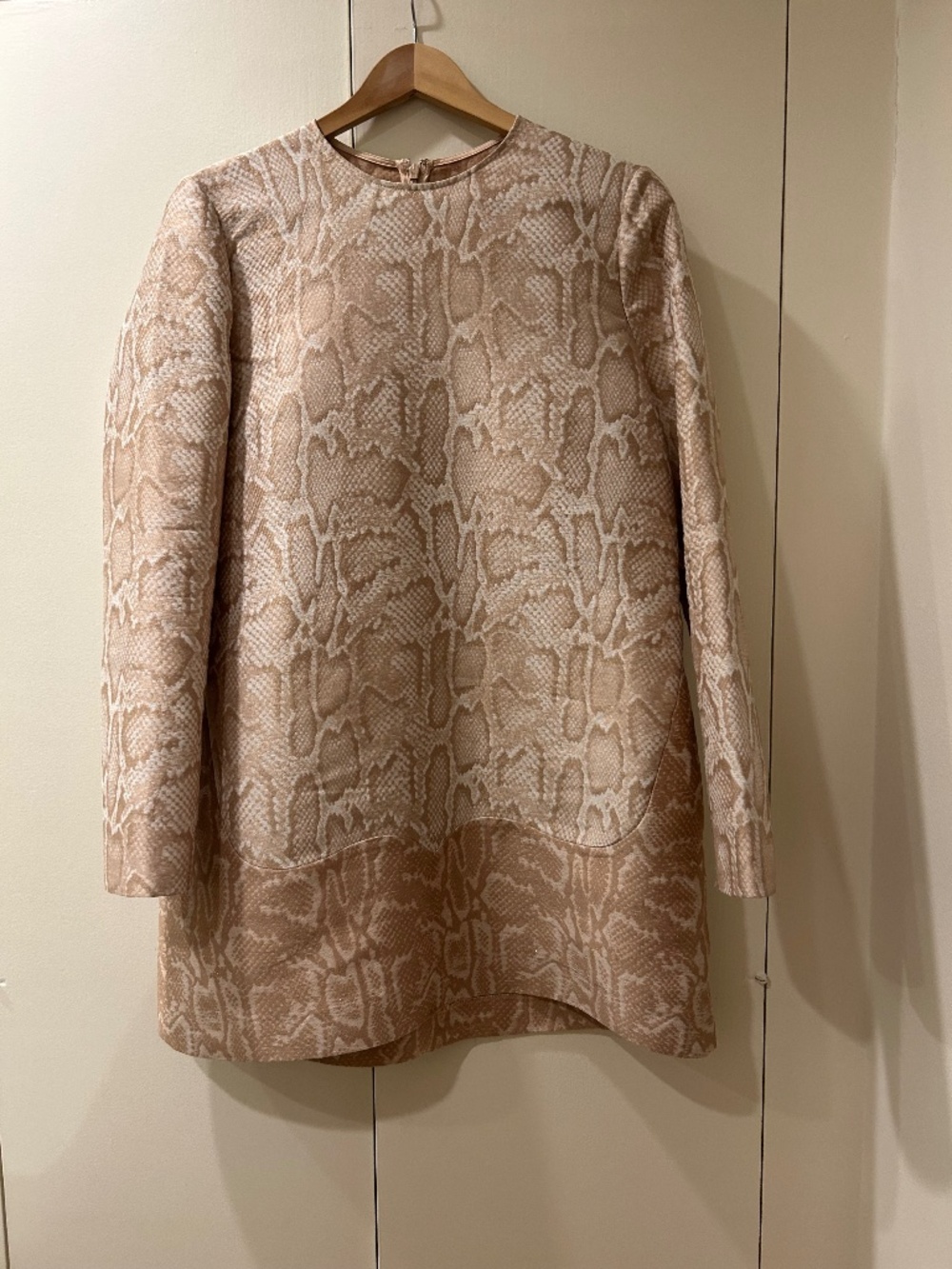 Stella McCartney Light Pink Snakeskin Print Mini Dress